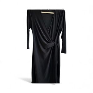 Anne Klein Black Wrap Dress